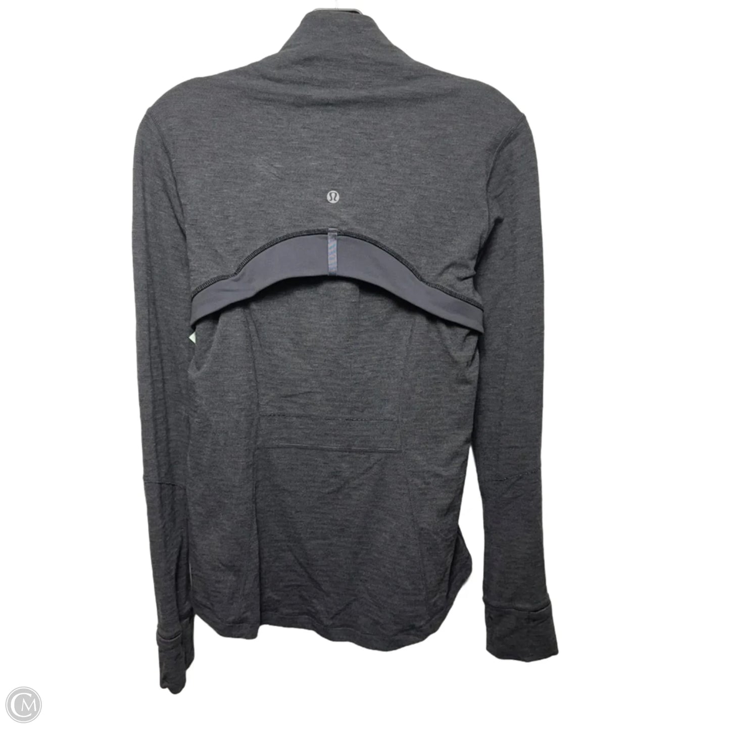 Athletic Jacket By Lululemon In Grey, Size: 10