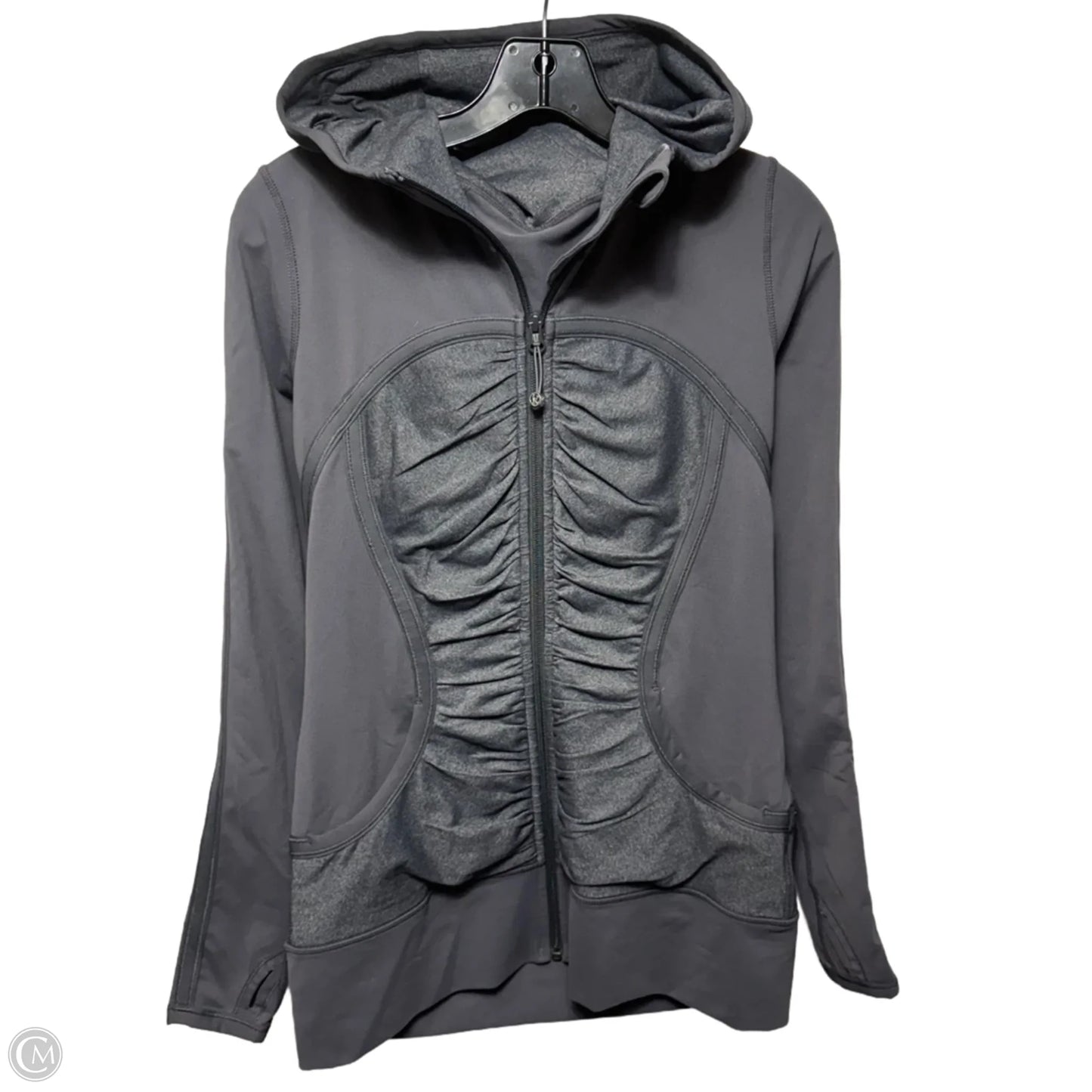 Athletic Jacket By Lululemon In Grey, Size: 10