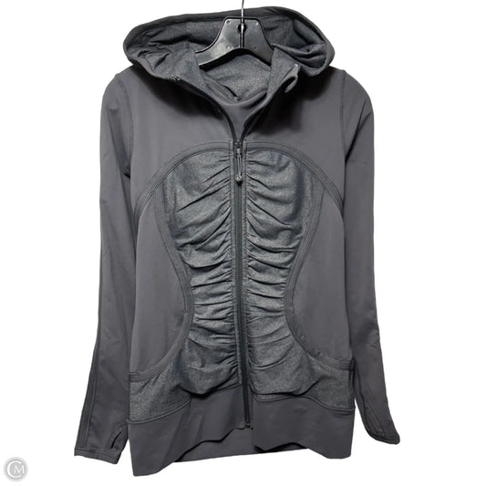 Athletic Jacket By Lululemon In Grey, Size: 10