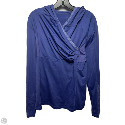 Athletic Top Long Sleeve Hoodie By Lululemon In Purple, Size: M