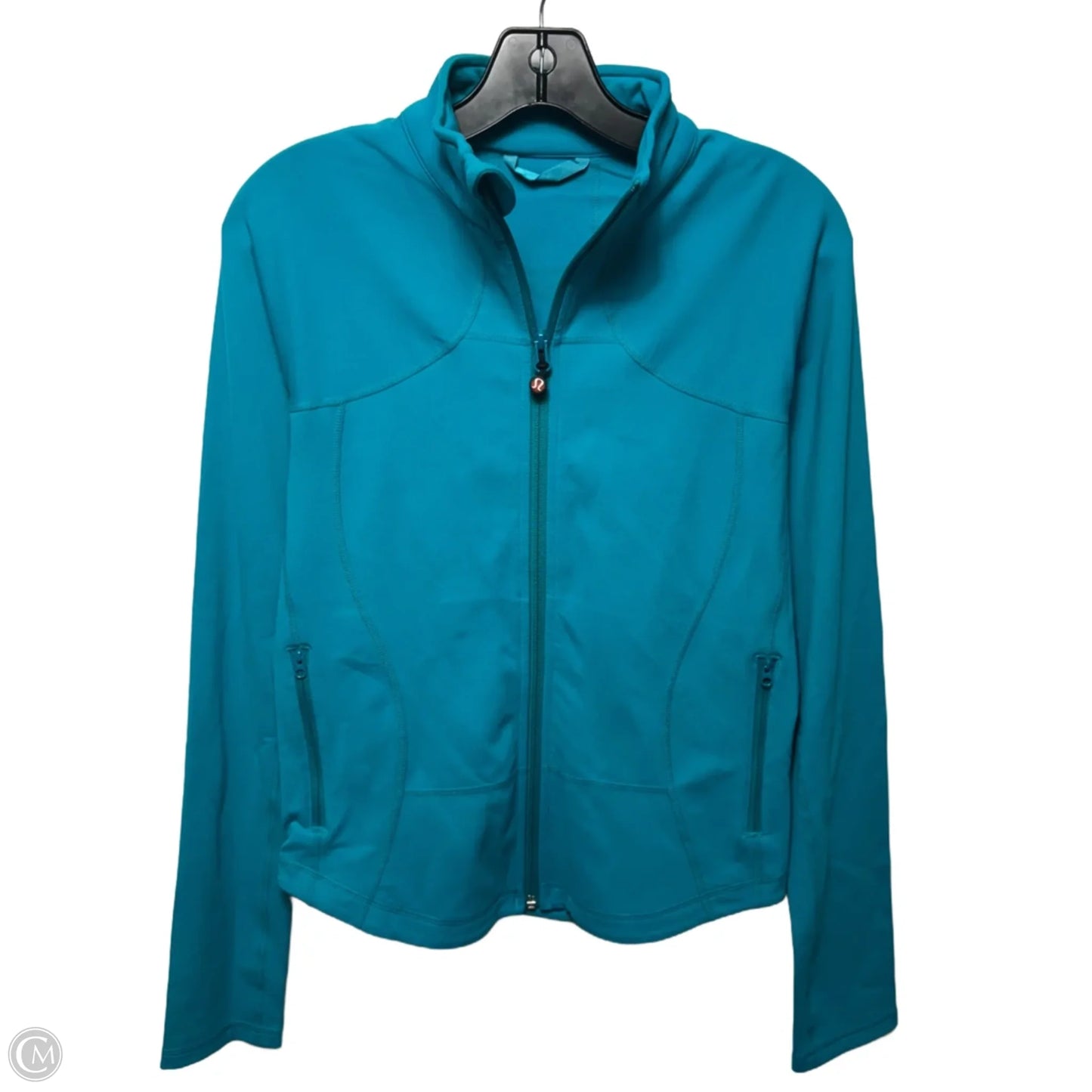 Athletic Jacket By Lululemon In Teal, Size: 10