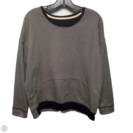 Athletic Sweatshirt Crewneck By Lululemon In Striped Pattern, Size: 8