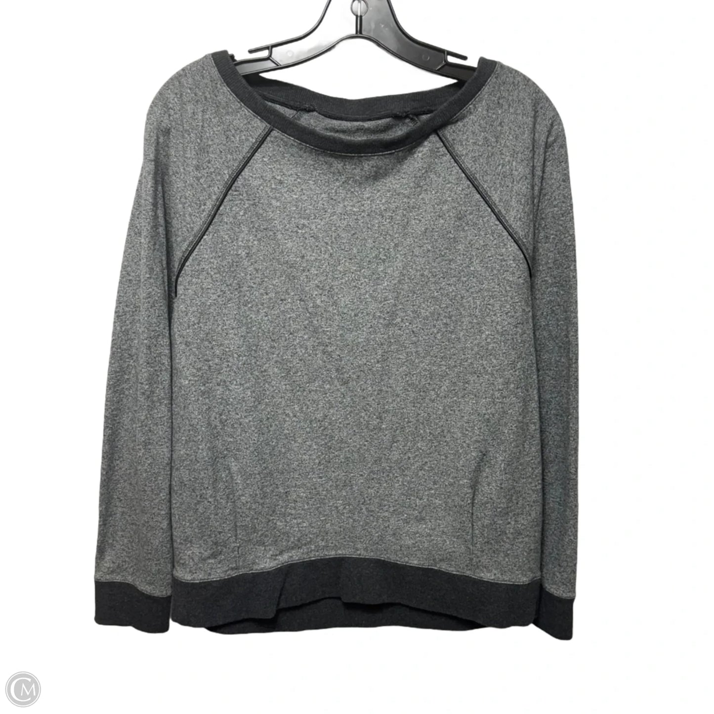 Athletic Sweatshirt Crewneck By Lululemon In Grey, Size: M