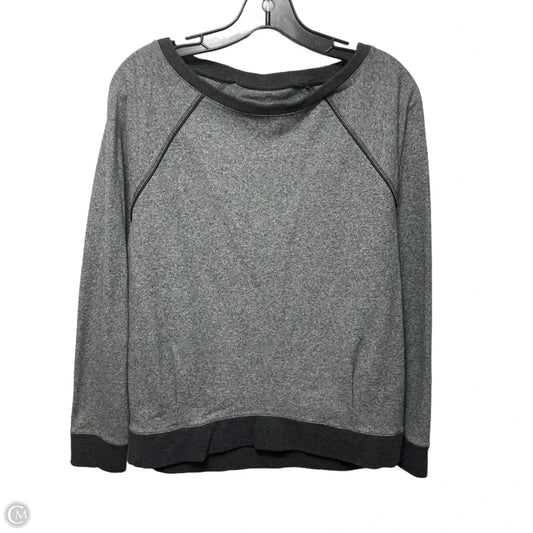 Athletic Sweatshirt Crewneck By Lululemon In Grey, Size: M