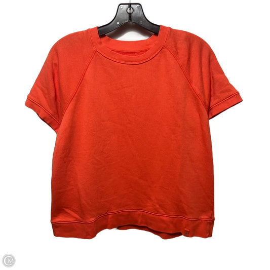 Top Short Sleeve By Lou And Grey In Orange, Size: L