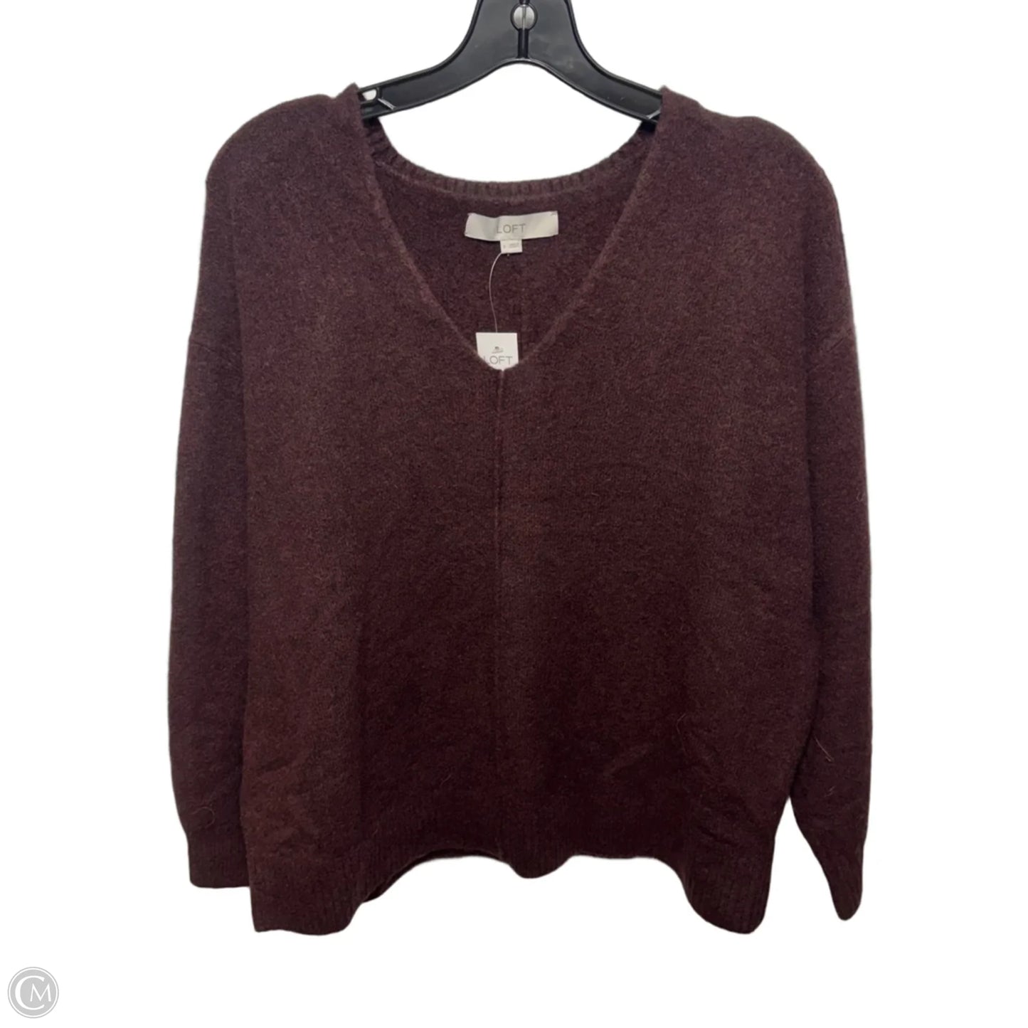 Sweater By Loft In Maroon, Size: S