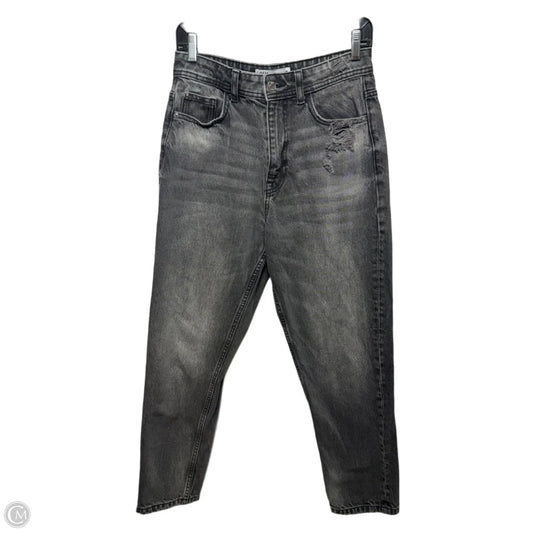 Distressed Jeans Straight By Zara In Black, Size: 6
