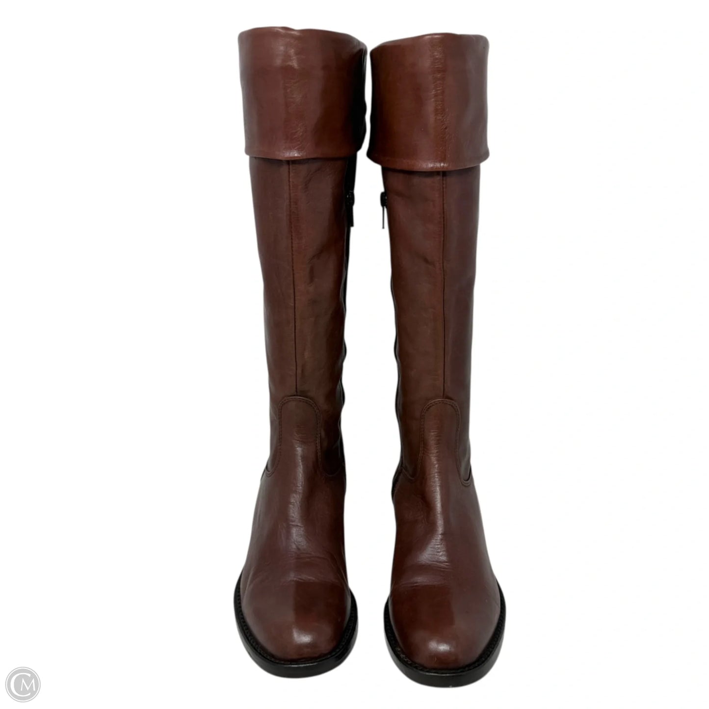 Wales Low Heel Leather Boots By Sesto Meucci In Brown, Size: 6