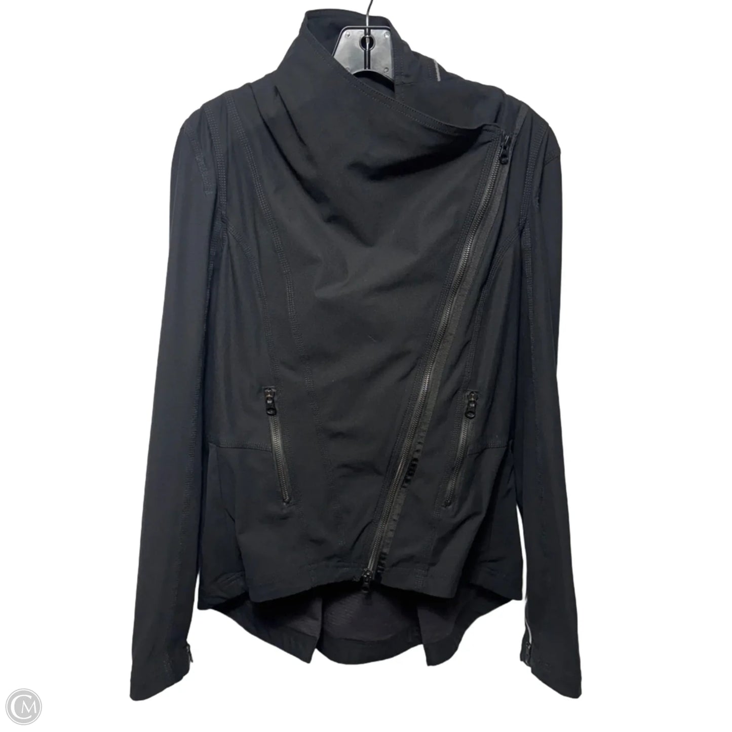 Athletic Jacket By Lululemon In Black, Size: M