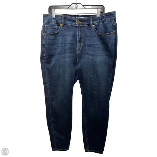 High Rise Skinny Jeans By Lane Bryant In Blue Denim, Size: 18