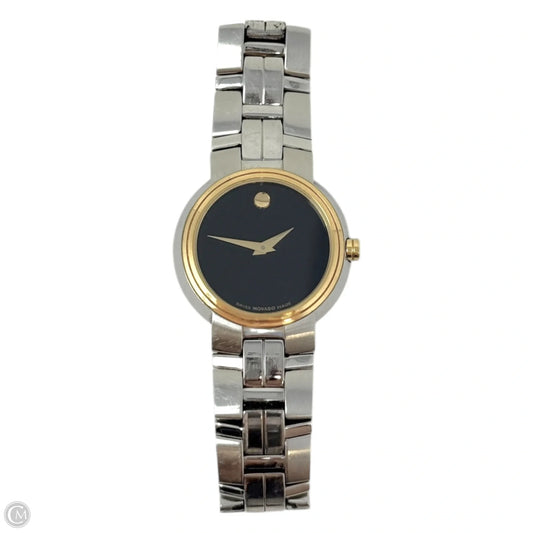 Black Museum Dial Two-Tone Watch (81 E4 1837) By Movado