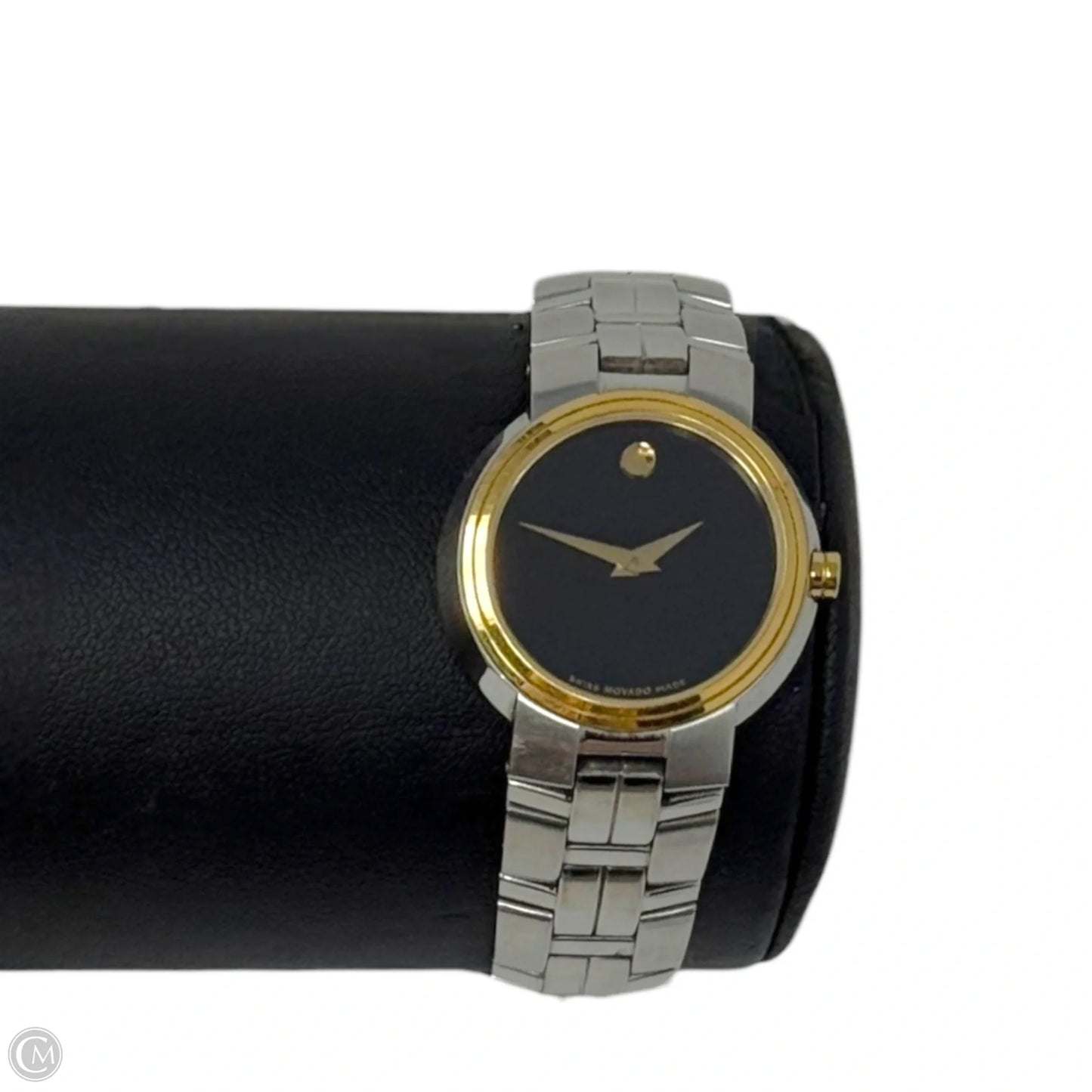 Black Museum Dial Two-Tone Watch (81 E4 1837) By Movado