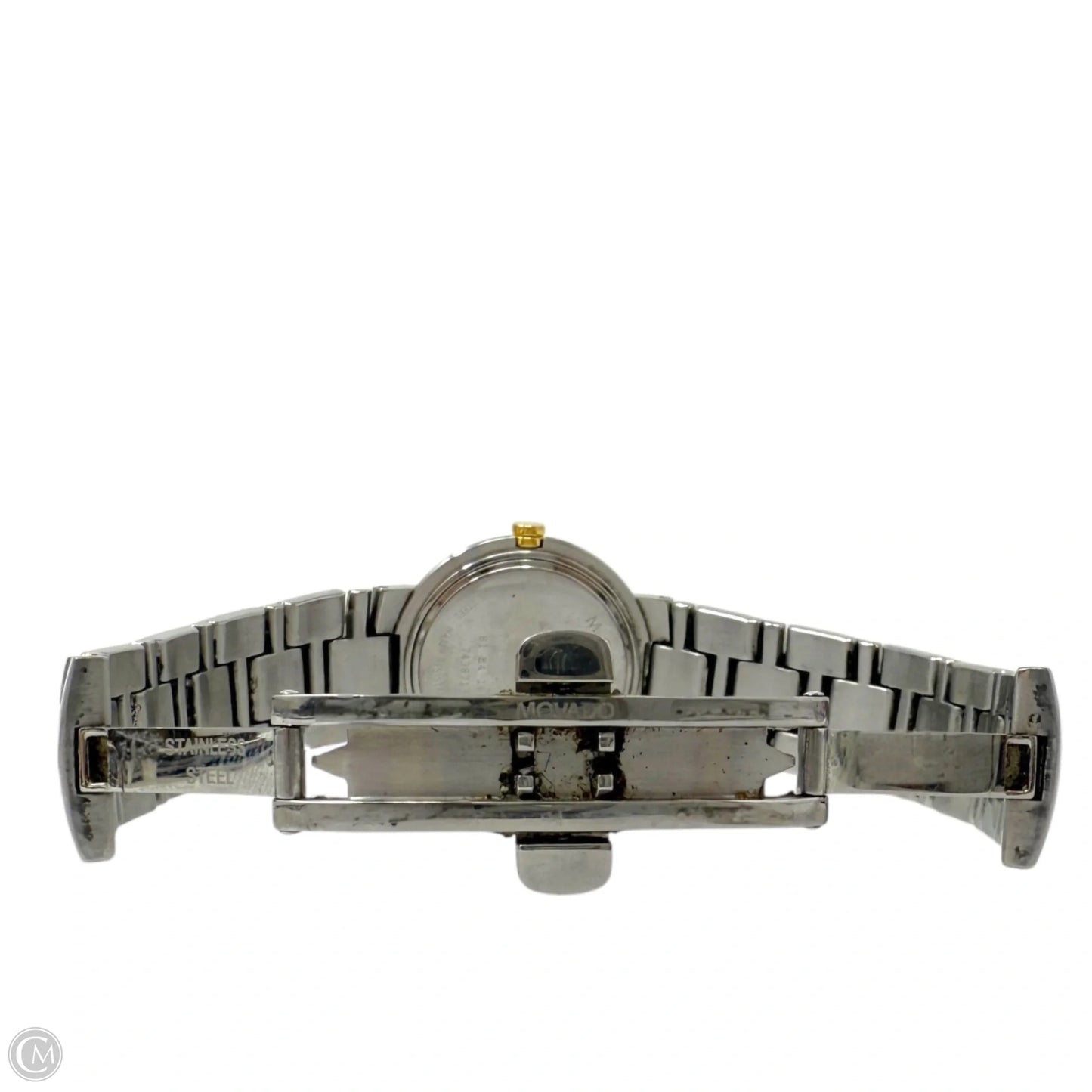 Black Museum Dial Two-Tone Watch (81 E4 1837) By Movado