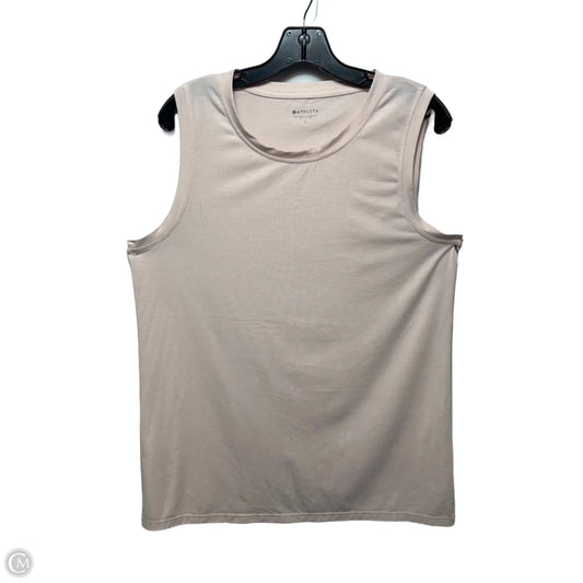 Athletic Top Short Sleeve By Athleta In Pink, Size: L