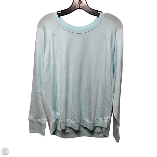 Mindset Sweatshirt Athletic Top Long Sleeve Collar By Athleta In Blue, Size: L