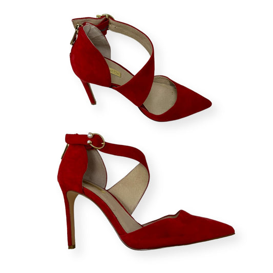 Coral Shoes Heels Stiletto Louise Et Cie, Size 7.5