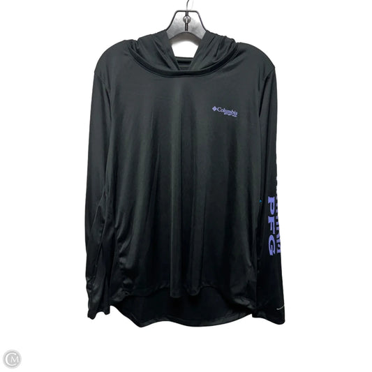 Tidal Sands Hoodie Top Regular Fit Athletic By Columbia In Black, Size: Xl