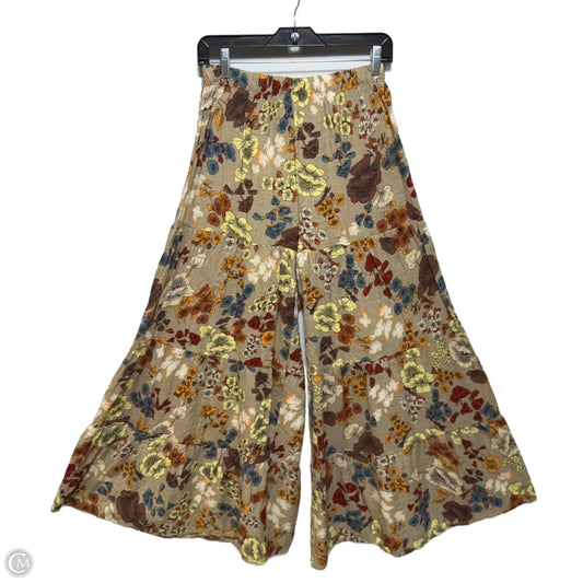 Tiered Wide Leg Pants Lounge By Natural Life In Floral Print, Size: S