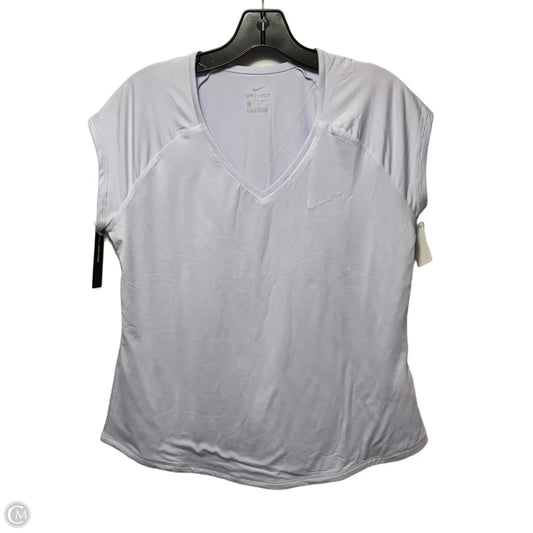 Slim Fit Athletic Top Short Sleeve By Nike Apparel In Purple, Size: L