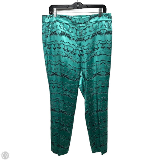 Pants Dress By Per Se In Green & Grey, Size: 10