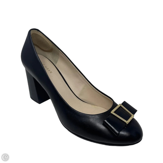 Emory Leather Bow Pumps By Cole-haan In Black, Size: 8