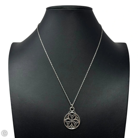 Celtic Knot Pendant Necklace Sterling Silver
