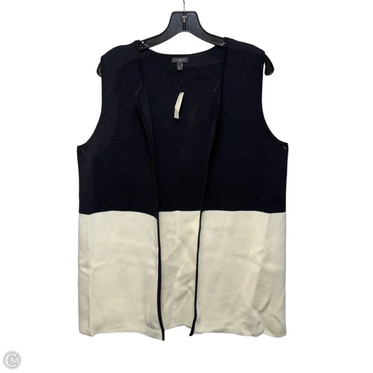 Vest Other By Talbots In Black & Cream, Size: 1x