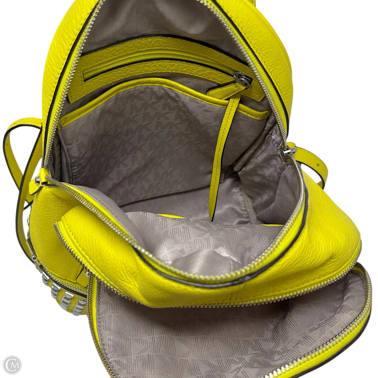 Rhea Studded Backpack Designer By Michael Kors, Size: Large