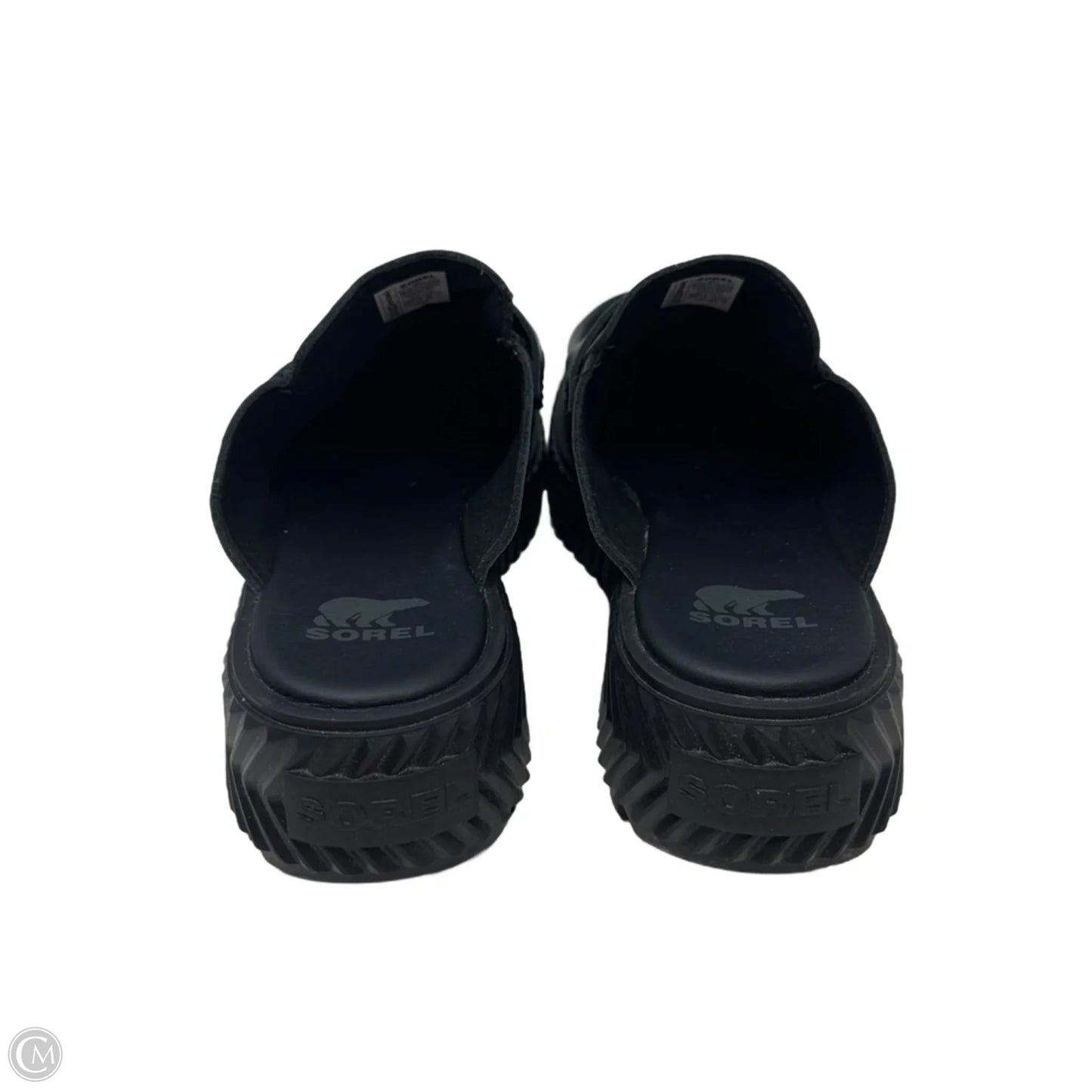 Loafer Mule Shoes Heels Platform By Sorel In Black, Size: 8