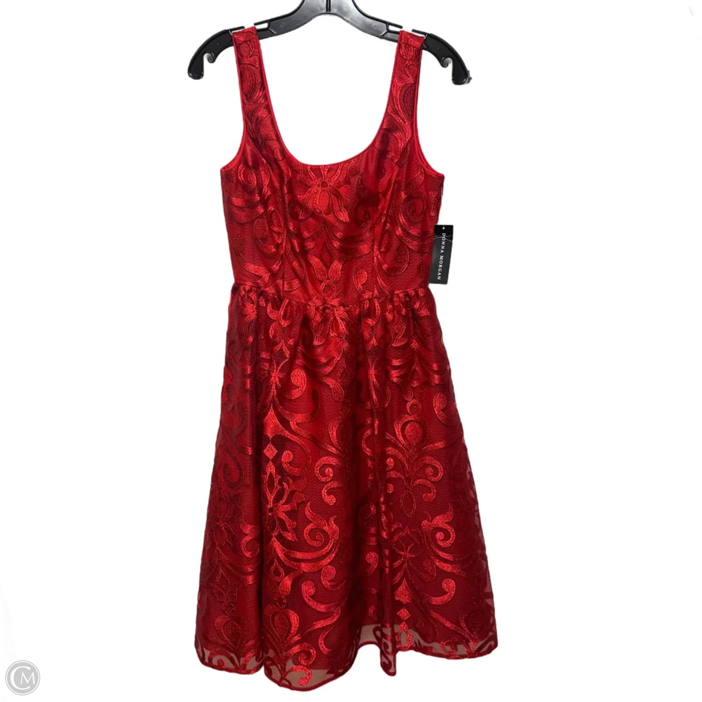 Dress Party Midi By Donna Morgan In Red, Size: 2