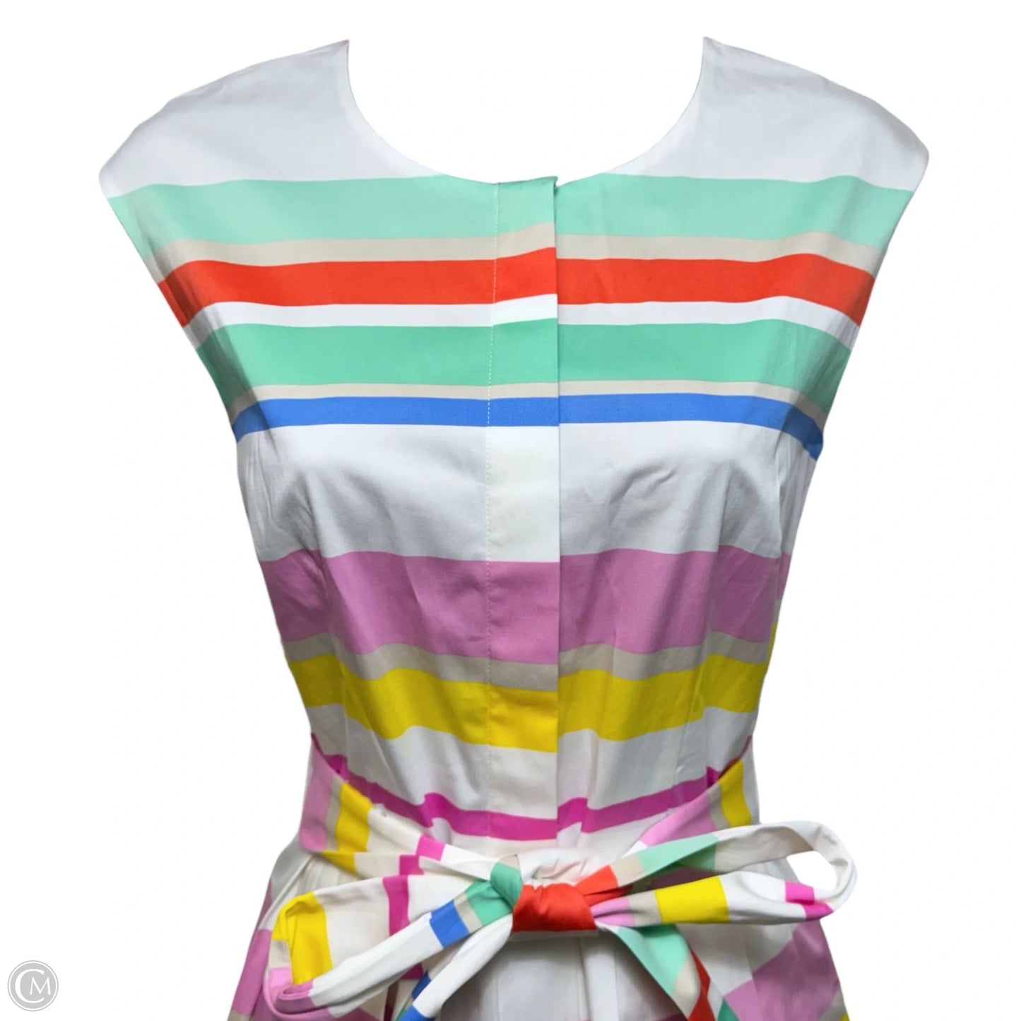 Cape Stripe Shirt Dress Designer By Kate Spade In Striped Pattern, Size: 6