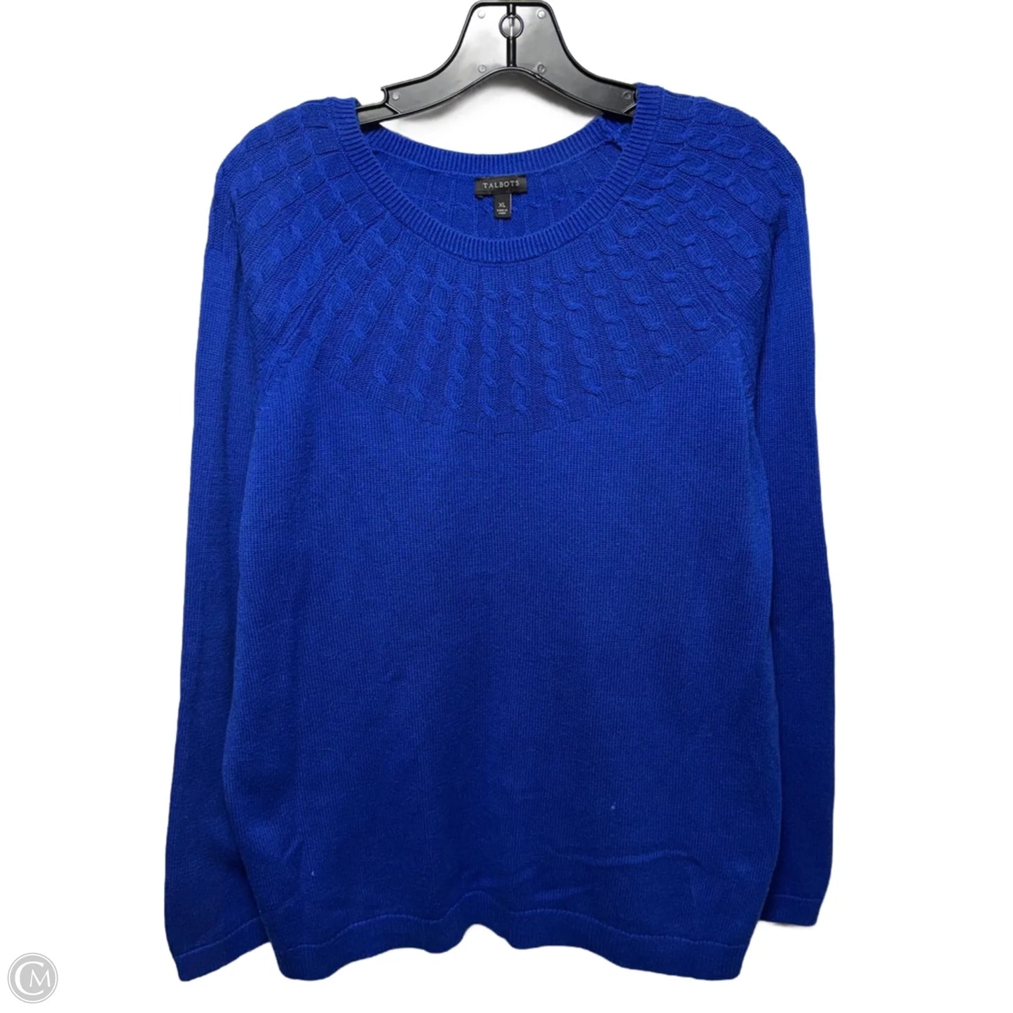 Sweater By Talbots In Blue, Size: Xl