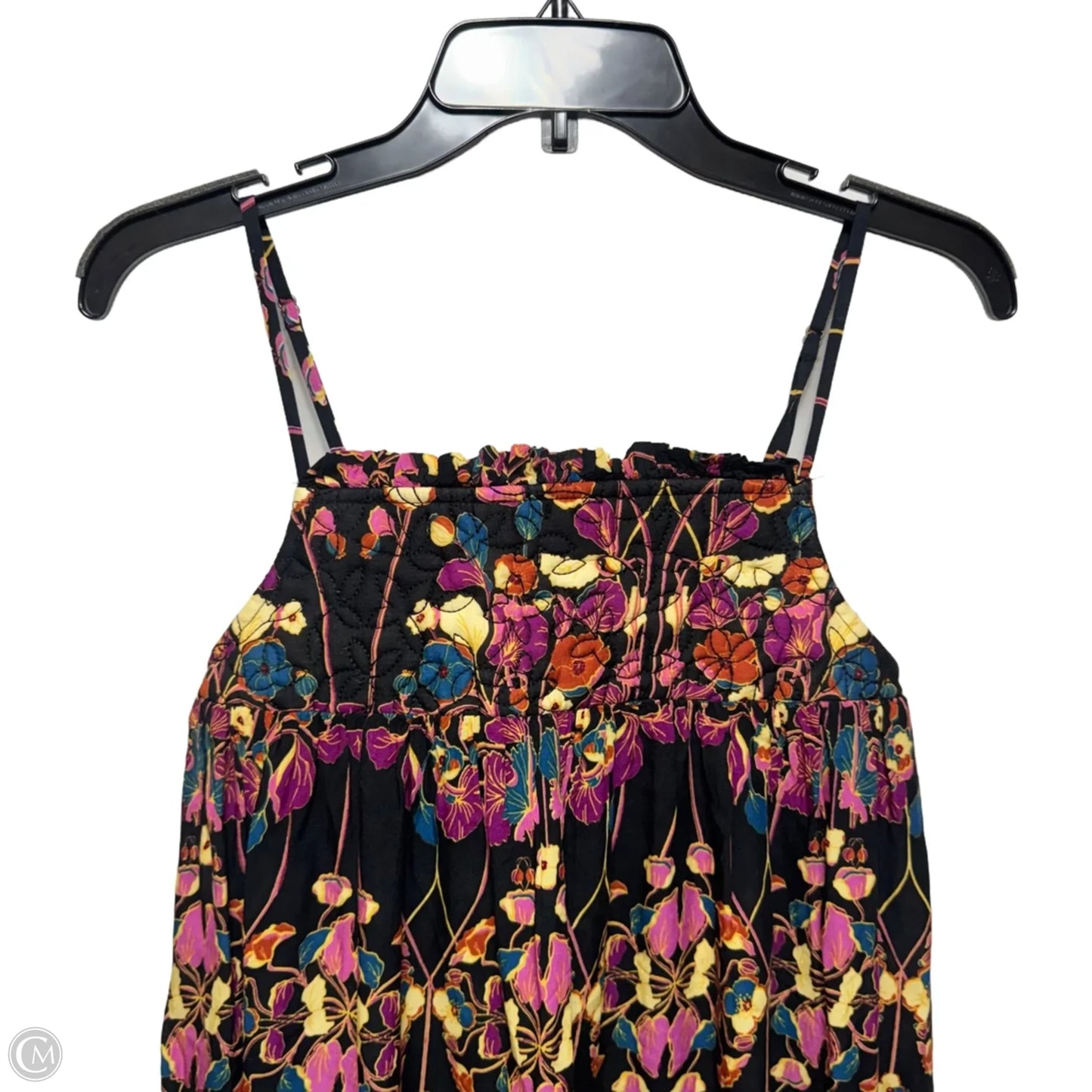 Quilted Floral Maxi Dress By Anthropologie In Floral Print, Size: S