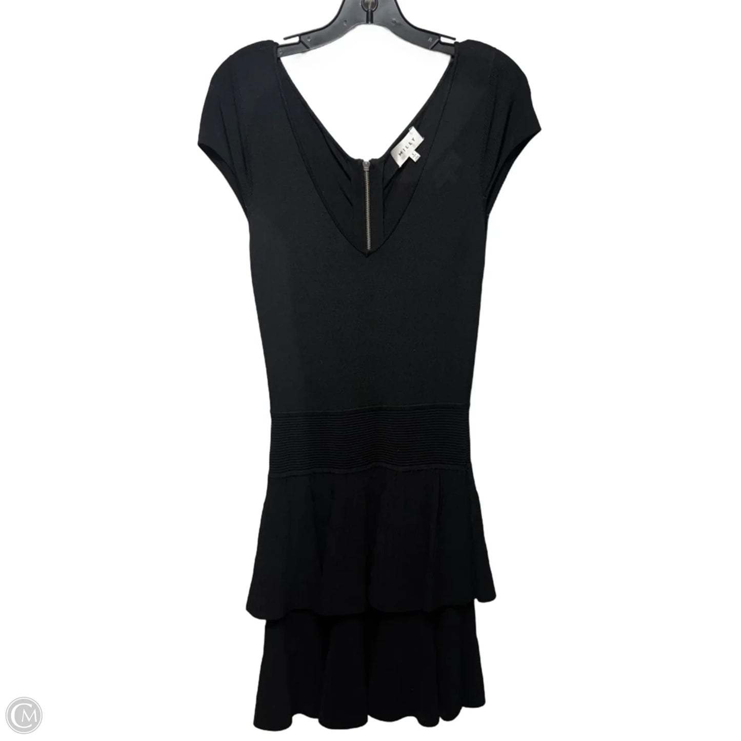 Knit Layered Dress Designer By Milly In Black, Size: S