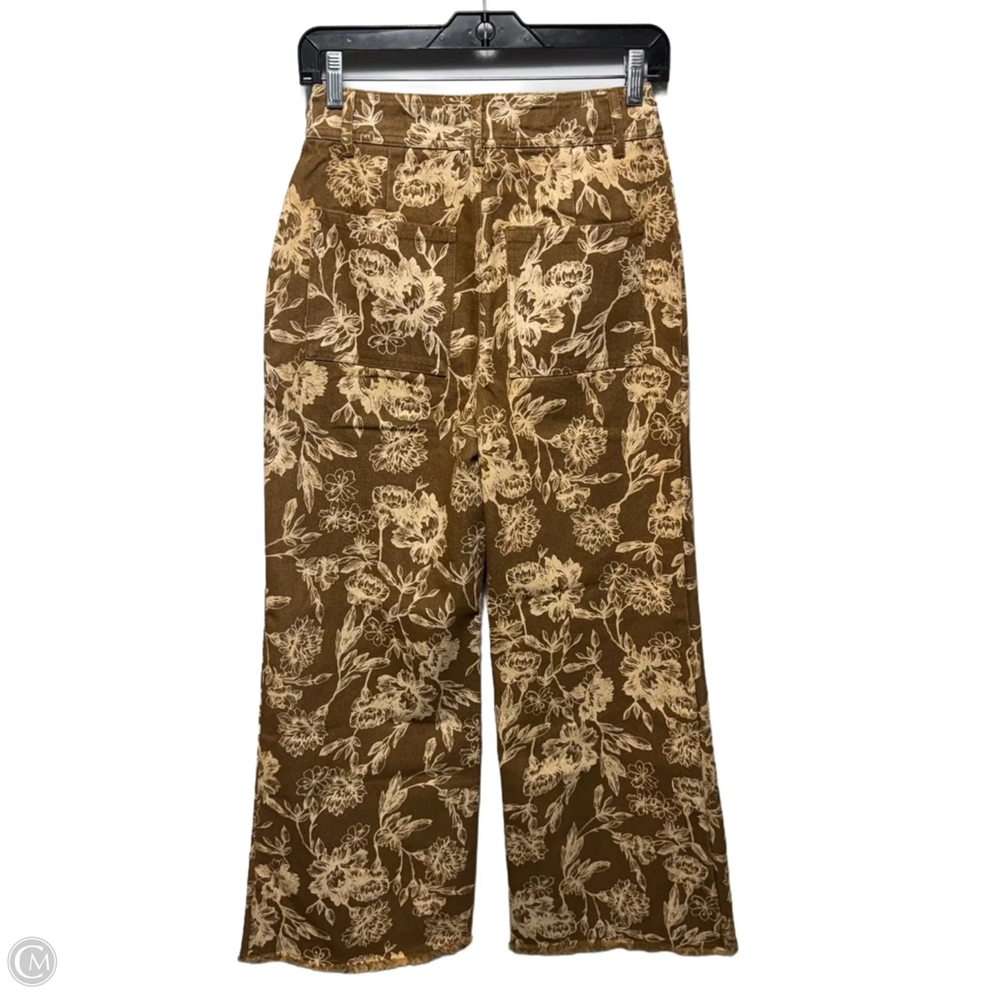 Printed Wide Leg Jeans By Altard State In Floral Print, Size: S