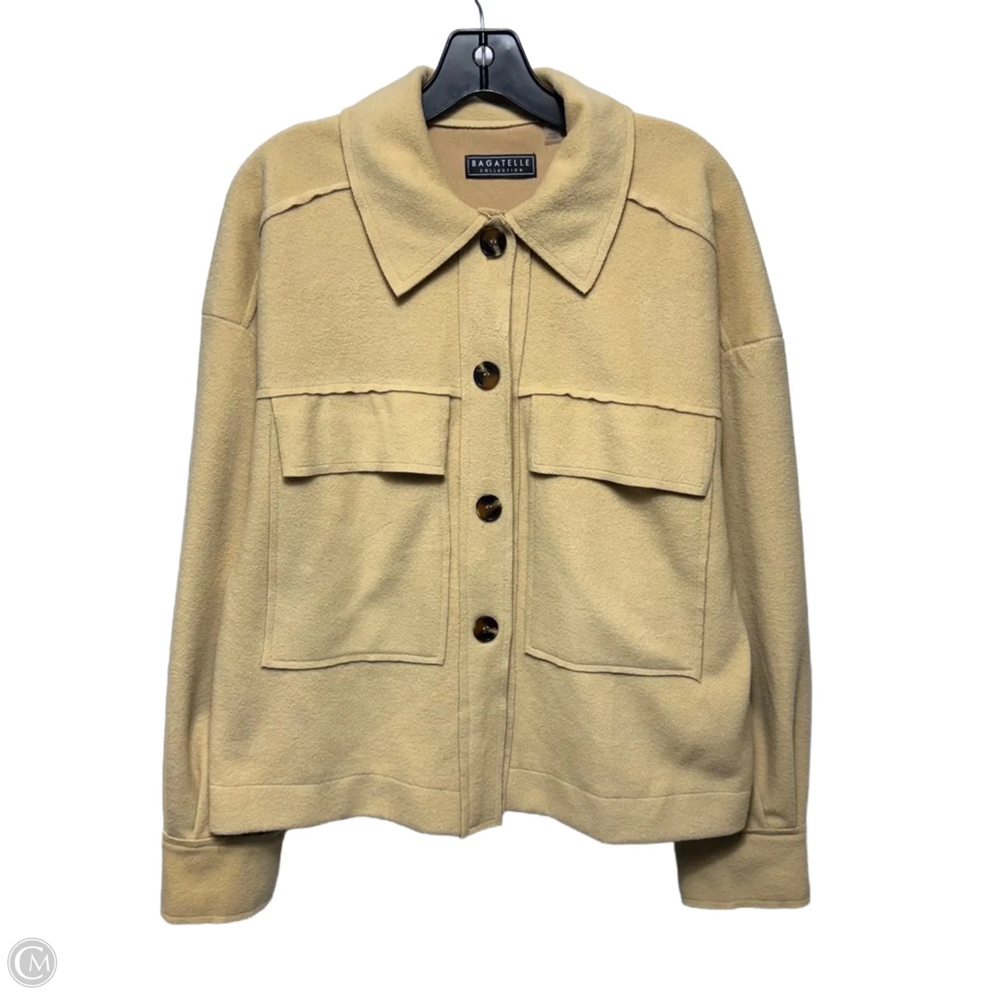 Jacket Fleece By Bagatelle In Beige, Size: M