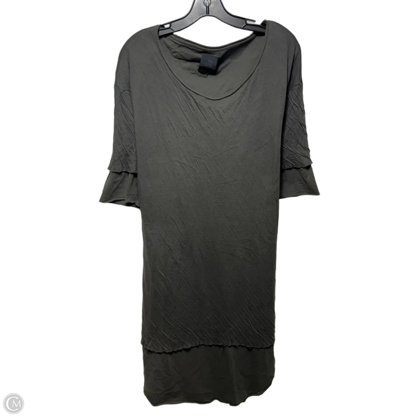 Layered Shirt Dress Casual Midi By Thom Krom In Grey, Size: Xl
