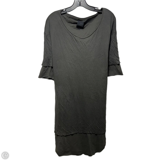 Layered Shirt Dress Casual Midi By Thom Krom In Grey, Size: Xl