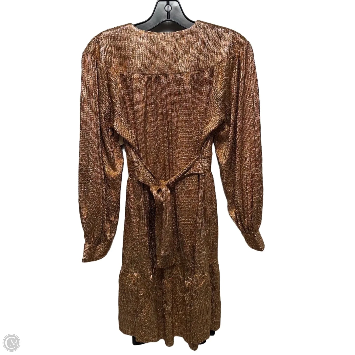 Jamey Metallic Party Dress By Sabina Musayev In Gold, Size: S