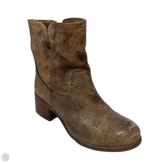 Boots Ankle Heels By Diba In Brown, Size: 6.5