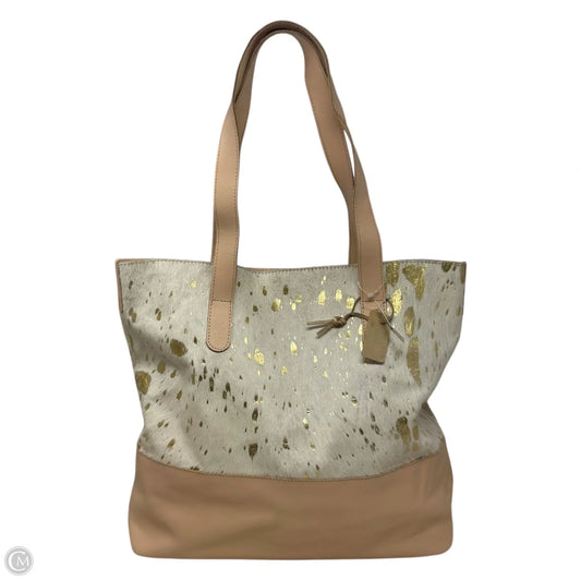 Mable Natural Cow Hair-On Leather Tote By Jane Marie, Size: Large