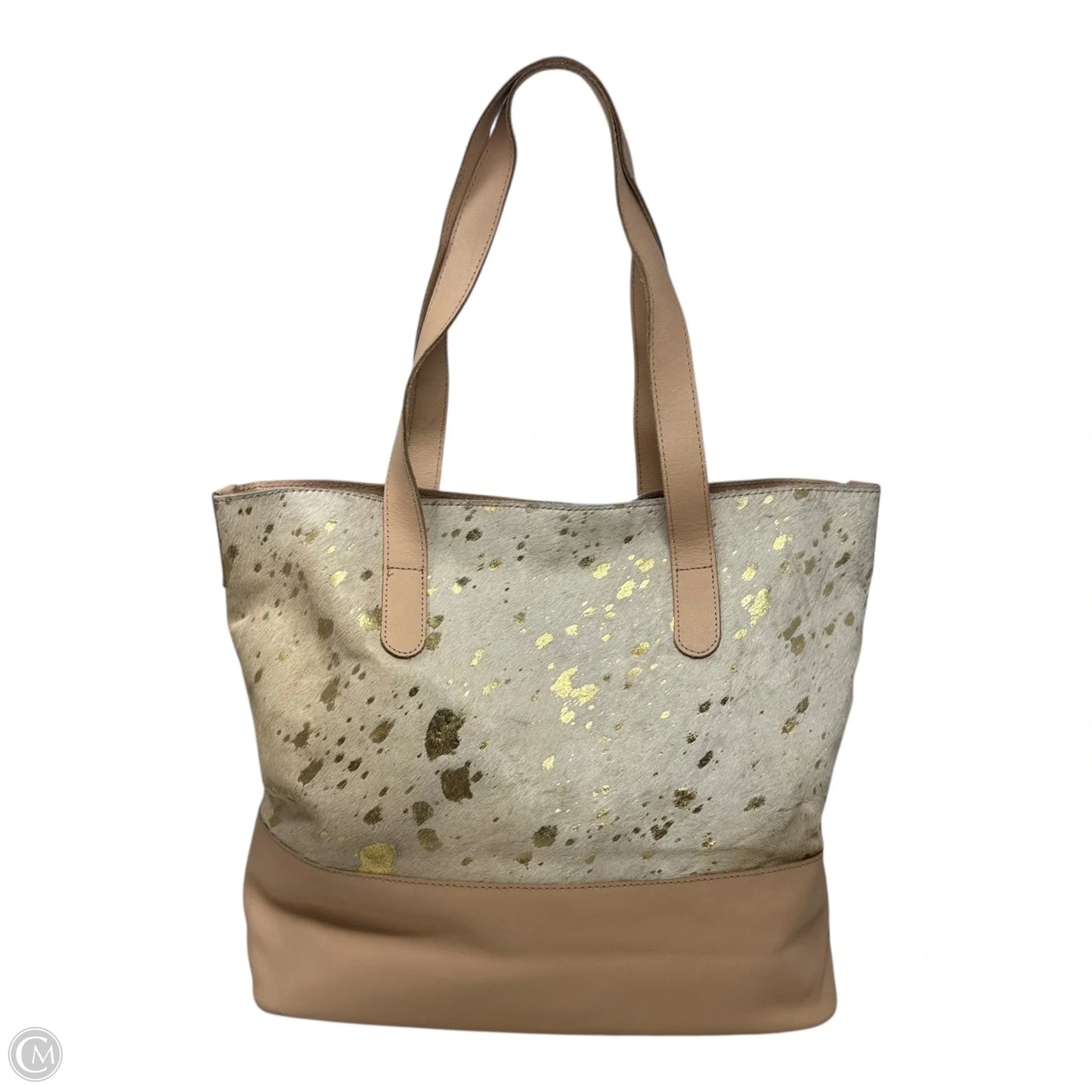 Mable Natural Cow Hair-On Leather Tote By Jane Marie, Size: Large