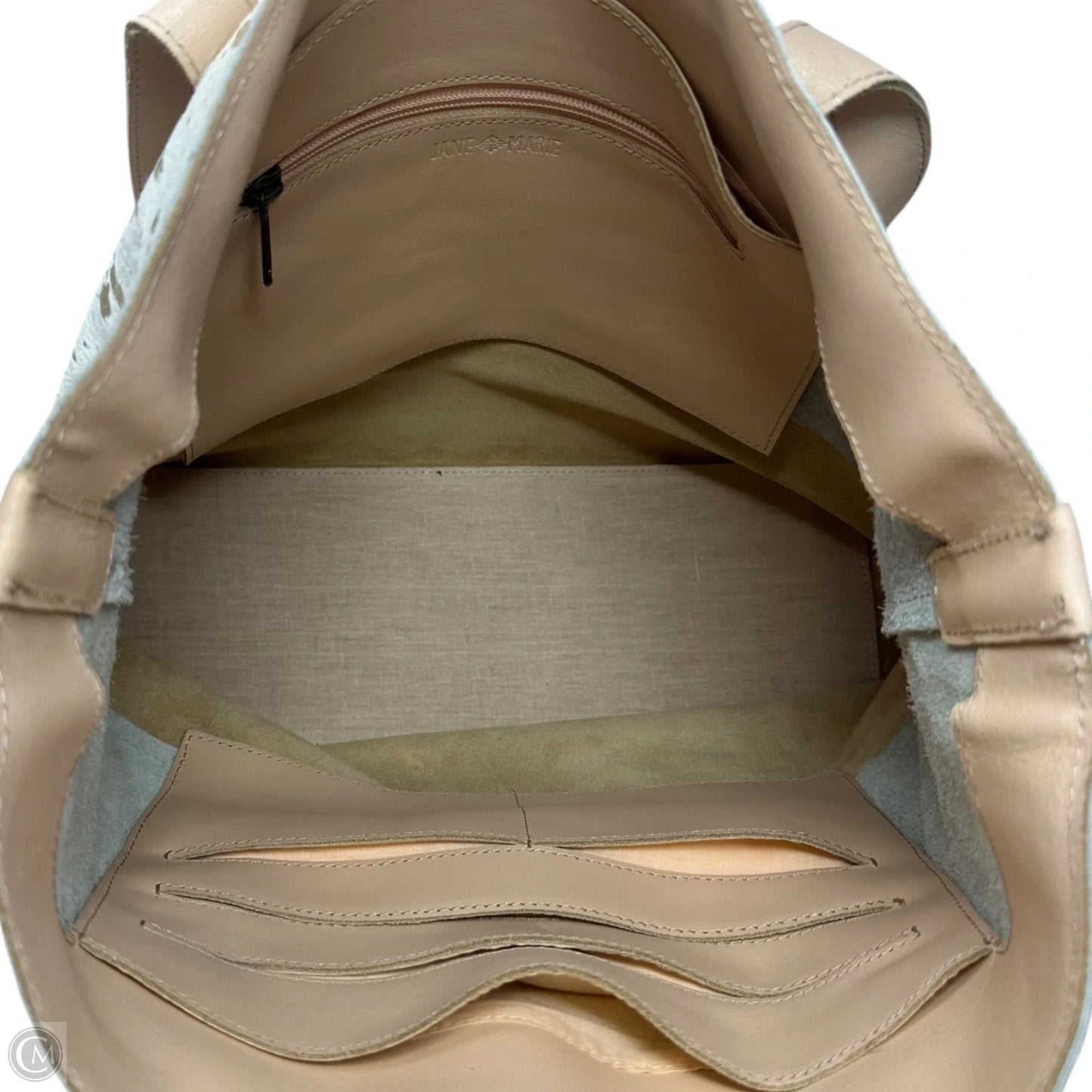 Mable Natural Cow Hair-On Leather Tote By Jane Marie, Size: Large