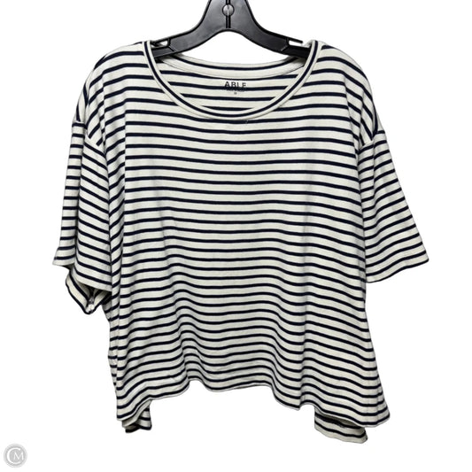 Top Short Sleeve By Able In Striped Pattern, Size: 3x