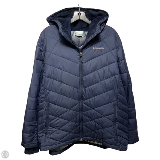 Jacket Puffer & Quilted By Columbia In Navy, Size: 2x