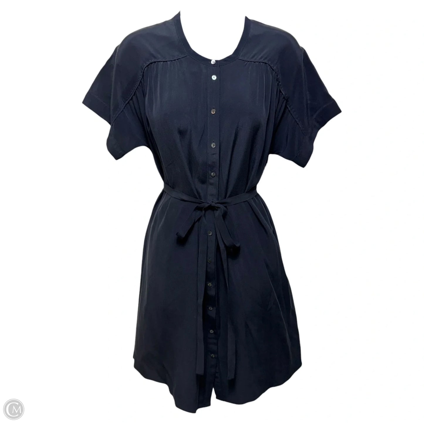 Silk Belted Dress Casual Short By Calypso St Barth In Navy, Size: XS