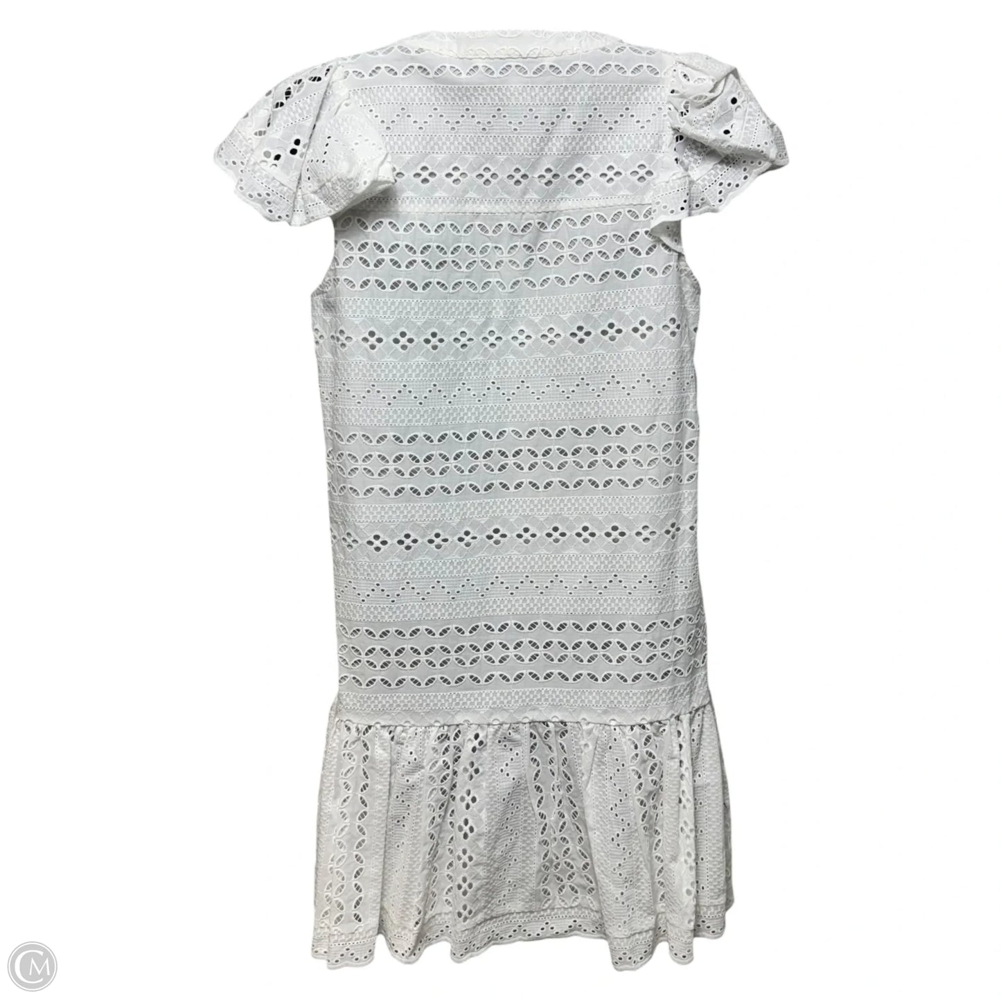 Caro Eyelet Drop Waist Dress Designer By Rebecca Minkoff In White, Size: 2