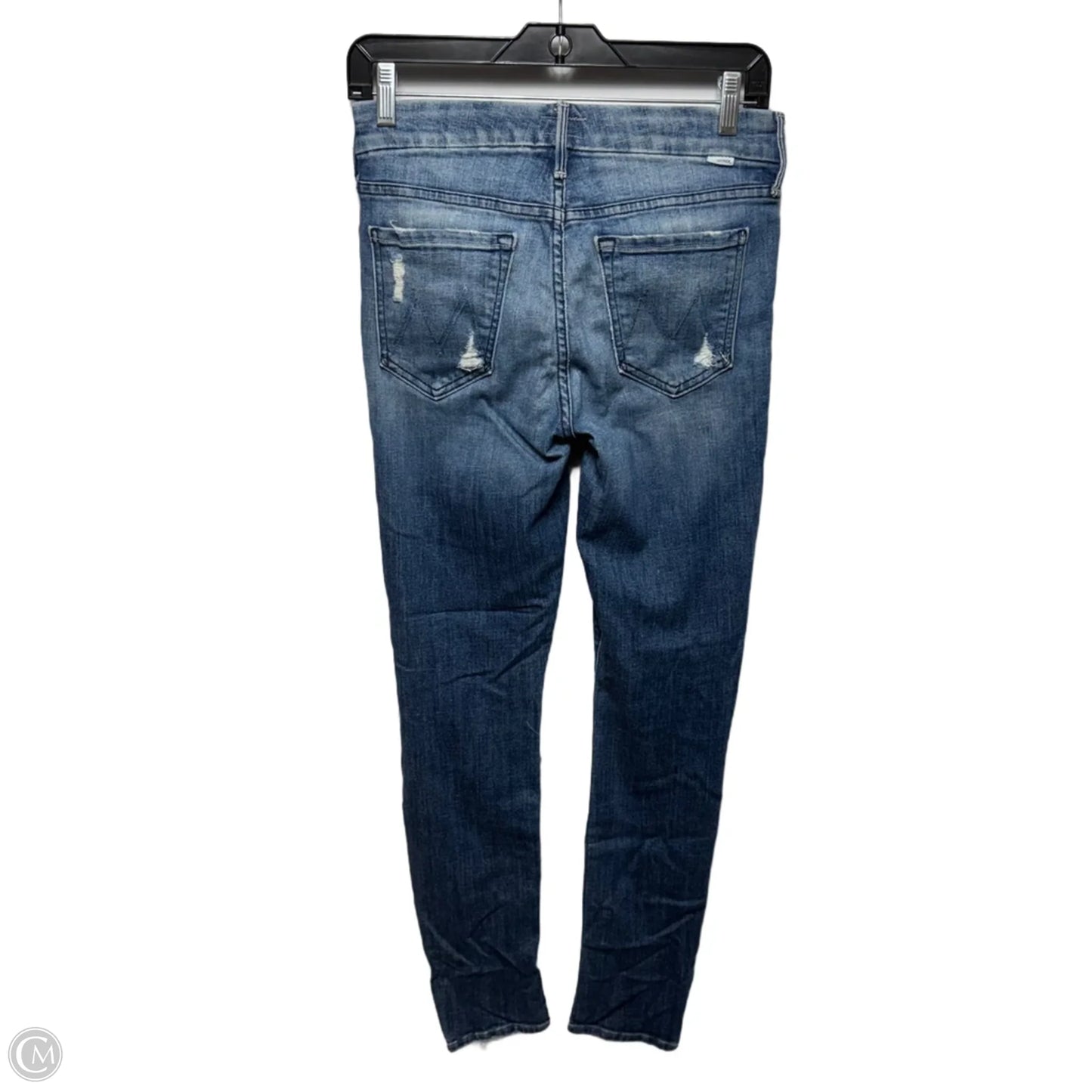 The Looker Jeans Skinny By Mother In Blue Denim, Size: 4