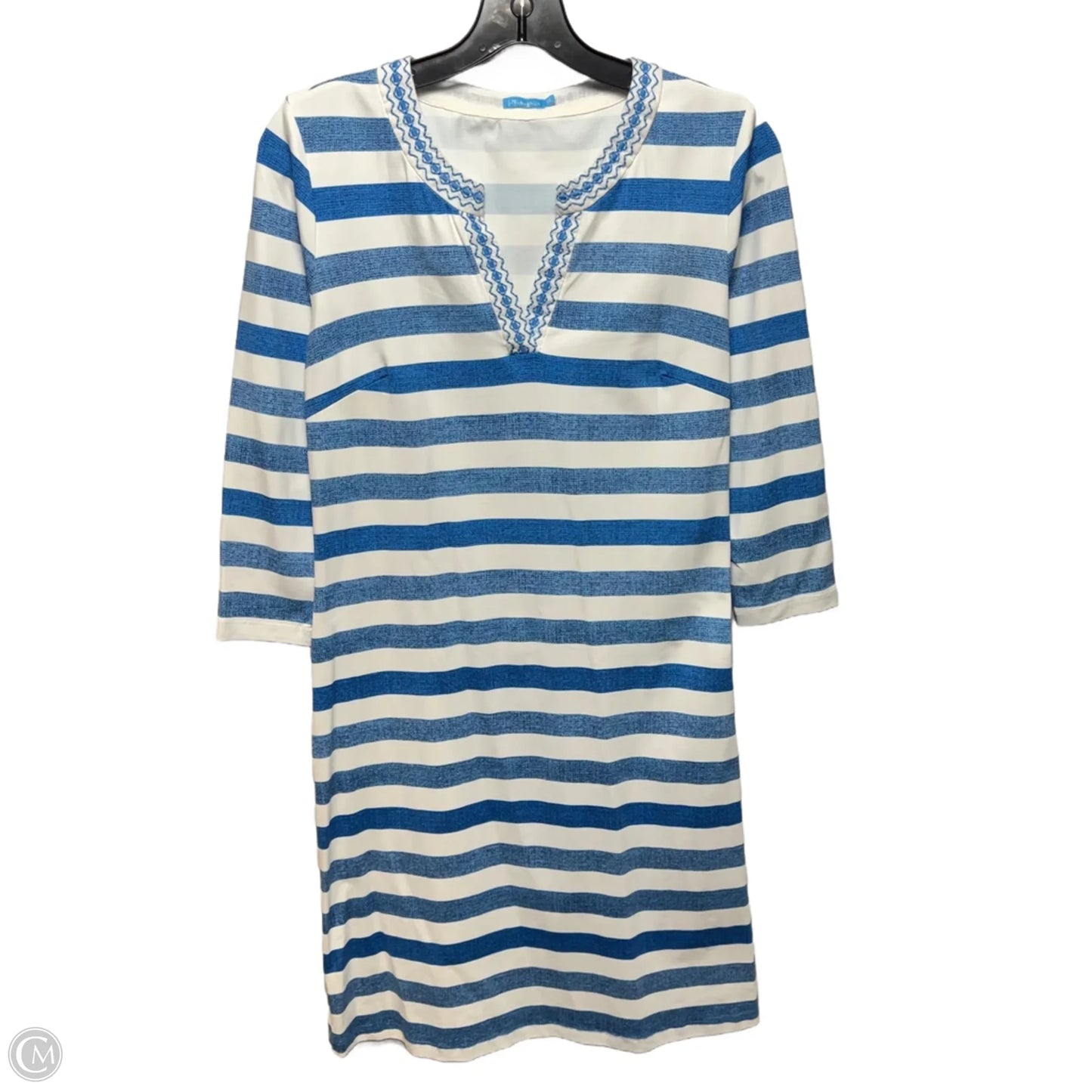 Dress Casual Short By J Mclaughlin In Blue & White, Size: Xs