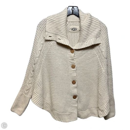 Sweater Cardigan Designer By Ugg In Cream, Size: Xs